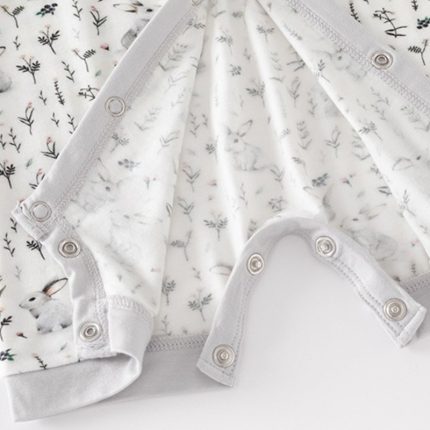 Weiwei Custom Western Cow Print Bamboo Baby Pajamas Zipper Footed Sleeper Romper Kid Onesies Clothing Bamboo Baby Clothes bamboo