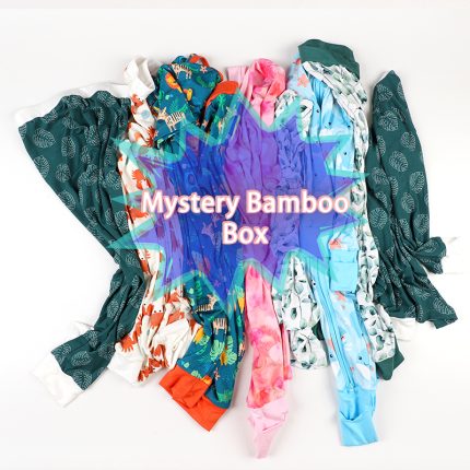 High-quality Weiwei custom printed bamboo spandex romper: Long sleeve zipper pajamas for newborns. Ideal wholesale choice for eco-friendly baby clothing.