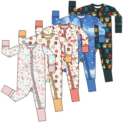 Shop Weiwei's custom organic bamboo baby pajamas and sleepsuits. Perfect for newborns, toddlers, and kids. Wholesale options available.