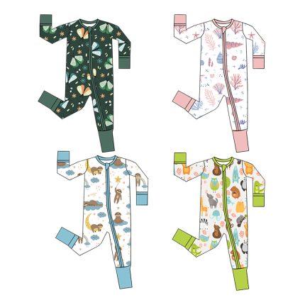 Discover Weiwei's bamboo newborn rompers: soft, eco-friendly, and customizable. Ideal for boys and girls. Wholesale options available for cozy sleepwear.