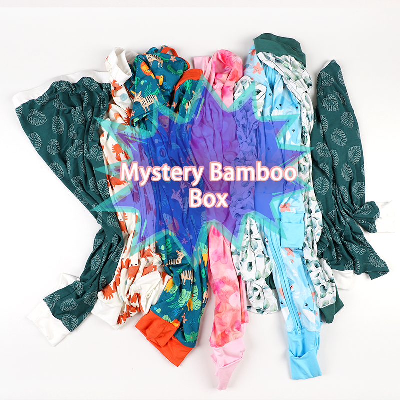 Custom bamboo baby romper pajamas for newborns, 3-24M, long sleeve, featuring Weiwei's solid colors. Wholesale options available. Perfect for babies.