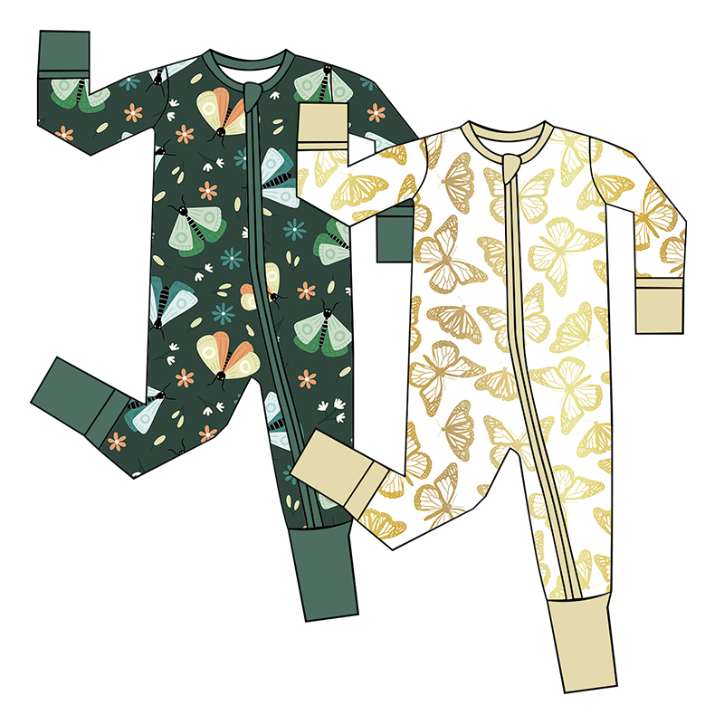 Custom Western cow pattern baby tee for girls, featuring Weiwei bamboo design. Perfect newborn outfit. Wholesale options available. Customizable girls' kids clothes.