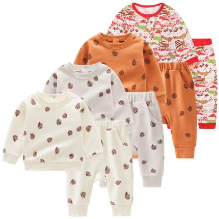 Wholesale Baby Nightsuit Crawling Outfit Short Sleeves Cptton Pajamas One Piece Pajama Suit Bamboo Pajamas