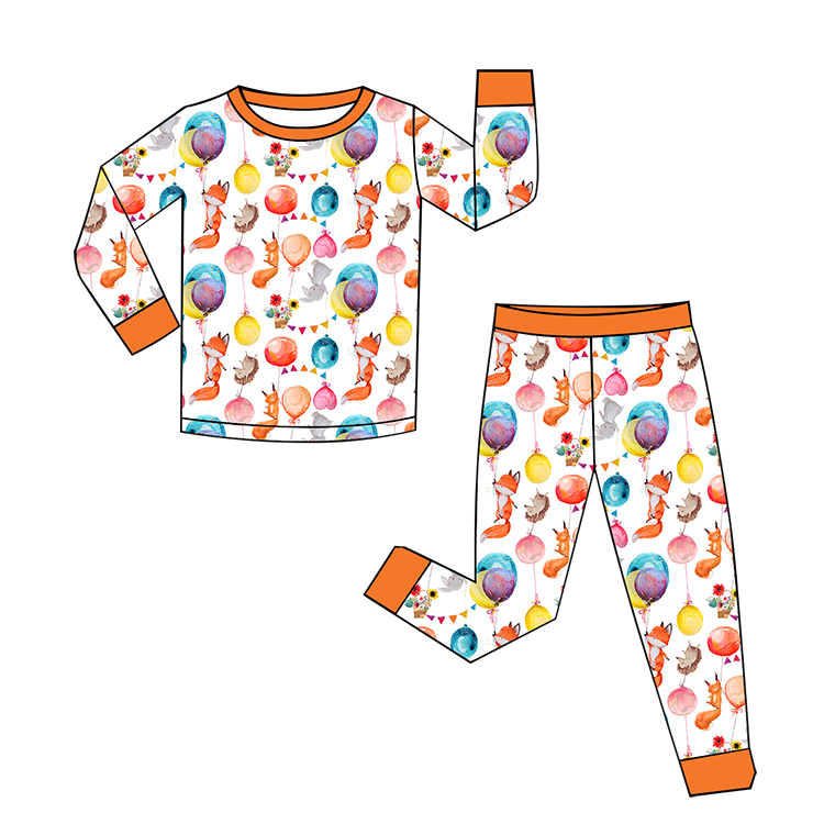 Bamboo print baby romper with random character design, wholesale supplier offering custom options for low MOQ orders.