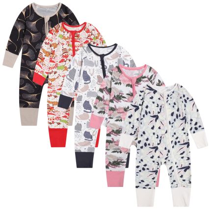 Custom Prints Bamboo Kids Pajama Set Soft Breathable Sleepwear Eco Friendly Kids Two Piece Onesie Nightwear Wholesale