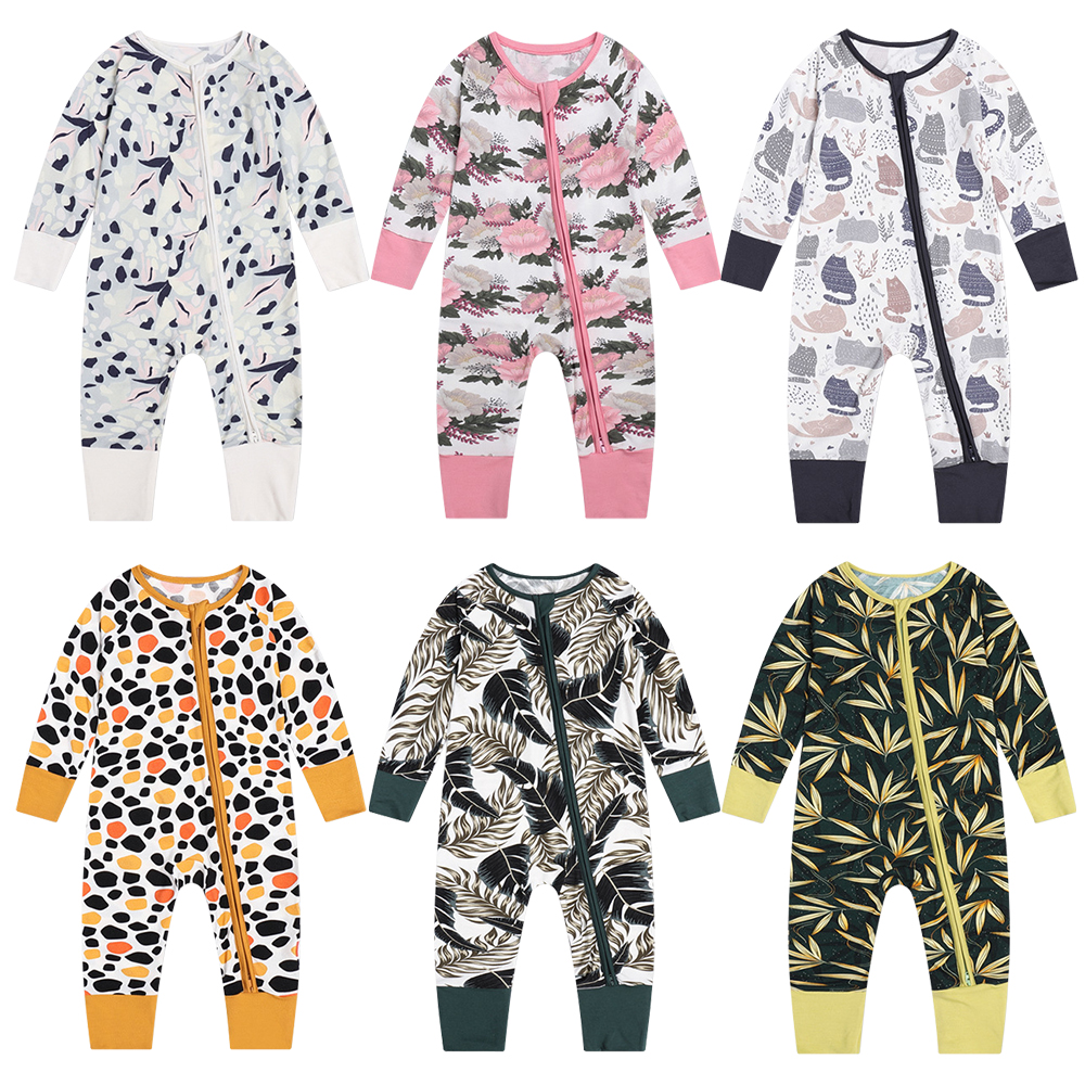 SGS certified bamboo clothing jumpsuit outfit for baby boys and girls, offering comfort and eco-friendly style.