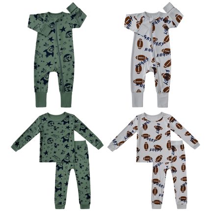 Pajama Baby Romper Bamboo Pajamas Baby Romper Child Sets Newborn Baby Jump Suit Kids Crawl Suit