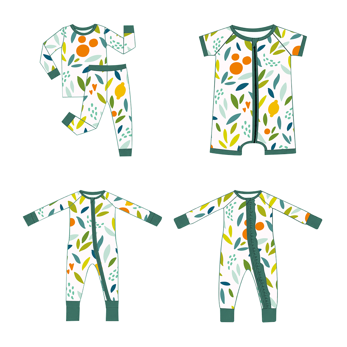 EN71 certified bamboo baby striped pattern clothing, eco-friendly and soft, ideal for sensitive skin and sustainable fashion.