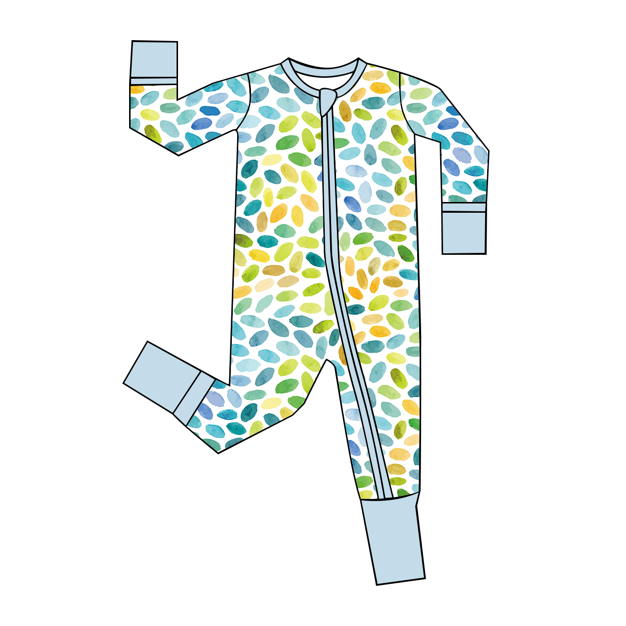 Eco-friendly bamboo baby pajamas for toddler girls by WeiWei. Custom wholesale jumpsuits and rompers for newborns.