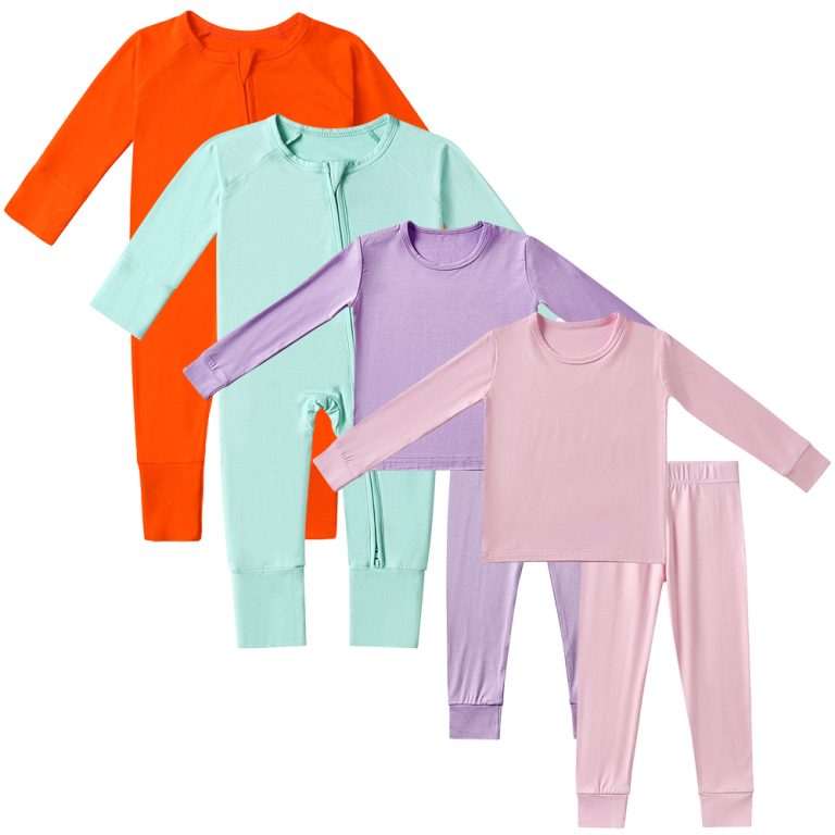 Productive Factories ISO 17025 Certified Body bamboo kids pajamas set custom wholesale print bamboo kids bamboo clothing