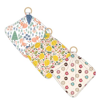 Wholesale Newborn Wraps 95 %Bamboo 5% Spandex Digital Print Comfort Baby Bamboo Muslin Swaddle Loveys for Newborns