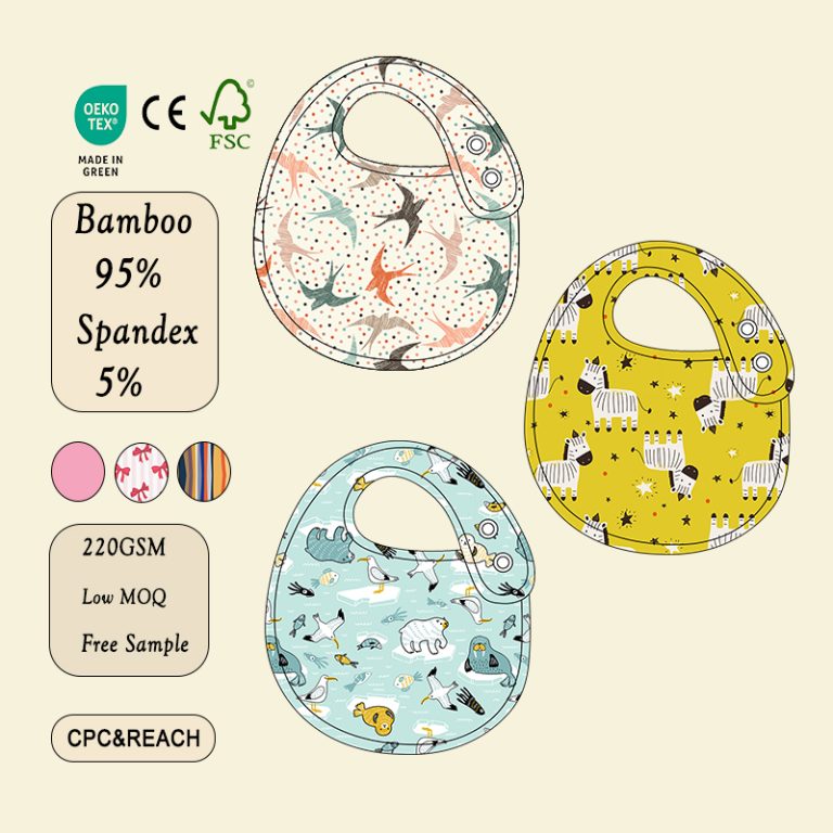 Wholesale bamboo newborn sleeper pyjamas by Weiwei: custom graphic print, spandex blend, zipper fold cover, ideal for baby boys and girls.
