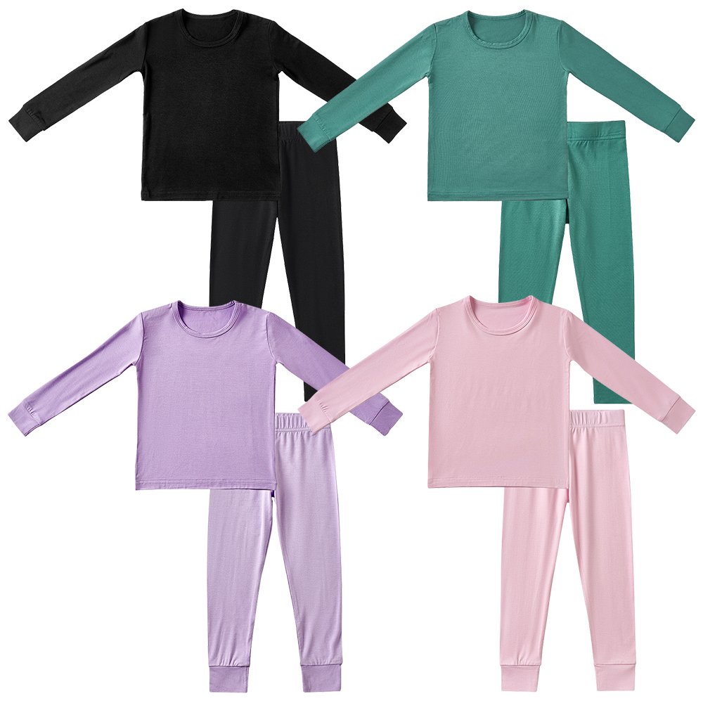 Custom Organic Bamboo Baby Pajamas Set: Long Sleeve Romper by WeiWei. Perfect for newborns. Wholesale OEM kids clothes crafted from eco-friendly bamboo.
