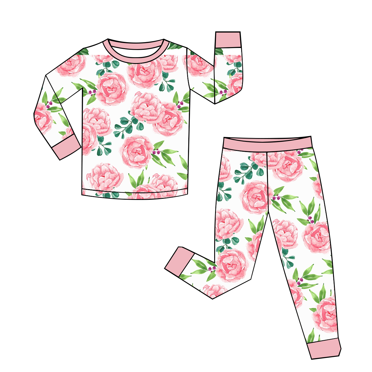 eco-friendly bamboo pajamas characters