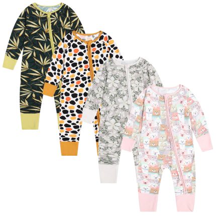 Baby Onesie Baby Crawling Suit Child Bamboo Clothing Button Crotch Warm Pajamas with Lace Baby Pullover Rompers Bamboo Pajamas