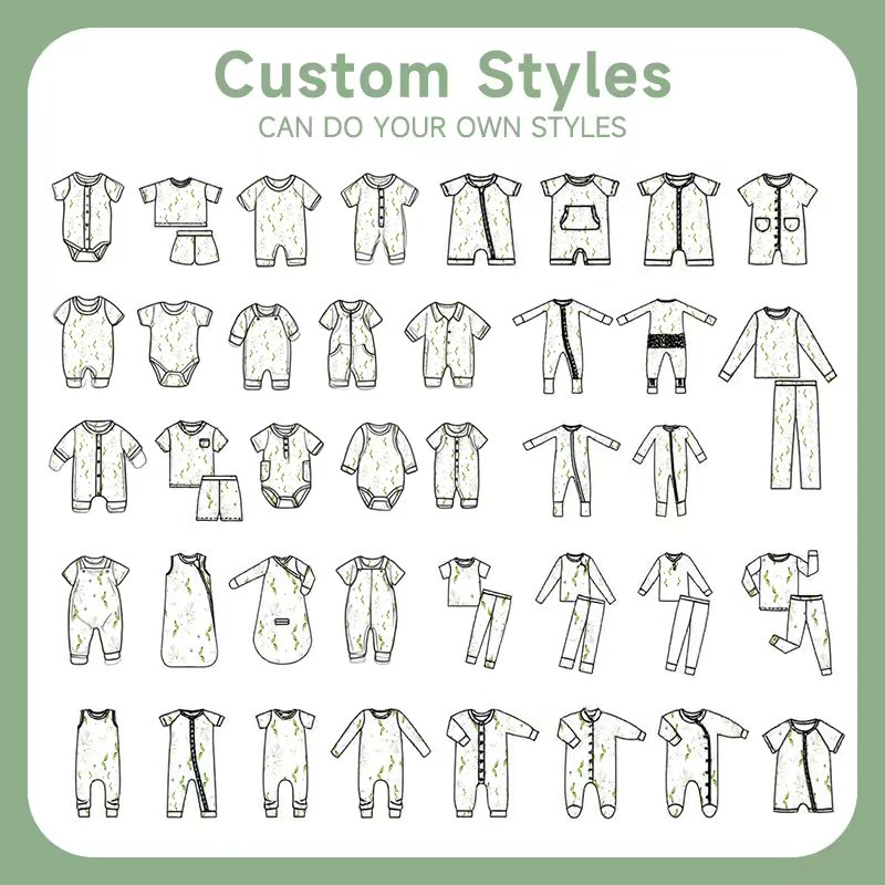 Wholesale bamboo baby romper by Weiwei: solid jersey infant zipper pajama, perfect for newborns. Custom options available for bulk orders.