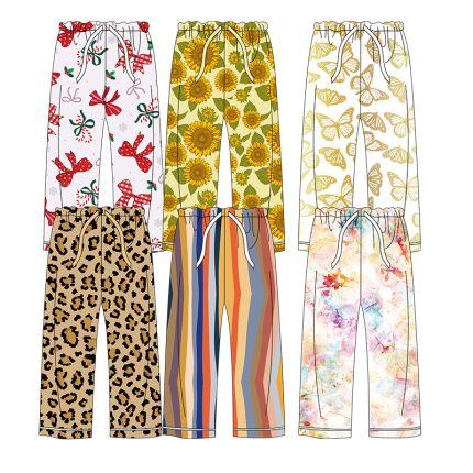 Wholesale Kids Adult Baby Jogger Pants Printed High Waist Bamboo Fabric Toddler Baby Pocket Pants