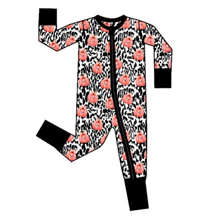 Wholesale Custom Halloween Print Bamboo Fiber Toddler Newborn Boys Girls Romper Clothes Toddler Kids Pajamas Clothing