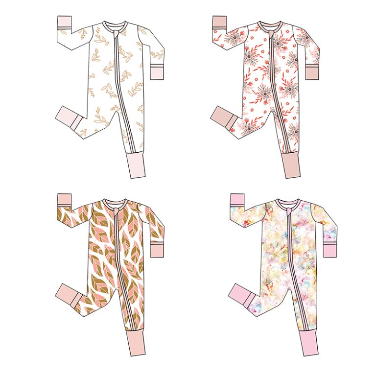 Weiwei Summer Short Sleeve Baby Jumpsuit Soft Bamboo Fiber Infant Clothing Romper Customized Octopus Printed Boutique Children Pajamas bamboo